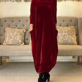 ELORA - Velvet Evening Dress