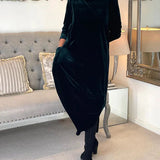 ELORA - Velvet Evening Dress