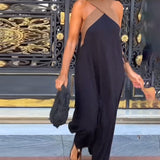 Nicole - Stylish Crossover Neckline Dress