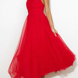 Pearlina - Sleek Mesh High Neck Dress