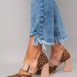 Lydia | Leopard Suede Heels