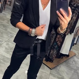 Oriane | Chic Two-Piece Blazer & Jogger Set