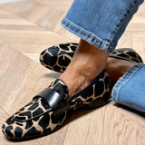 Daphne | Animal Print Loafer With Elegant Detail