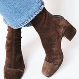 Gemma | Square Toe Heeled Boots