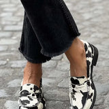 Isla | Cow-Prin Loafers