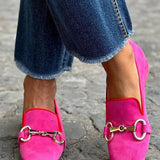 Bella | Fluorescent Loafer With Metal Detail