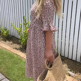 Stella - Polka Dot Midi Summer Dress