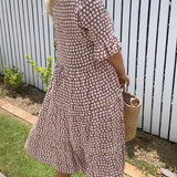 Stella - Polka Dot Midi Summer Dress