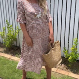 Stella - Polka Dot Midi Summer Dress
