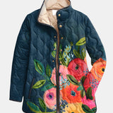 Lorynna | Vintage Floral Print Quilted Jacket