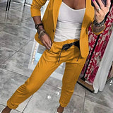 Oriane | Chic Two-Piece Blazer & Jogger Set
