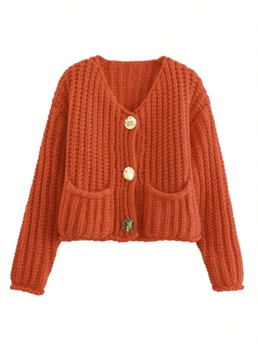 Clara | Cropped Knit Cardigan