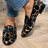 Daphne | Animal Print Loafer With Elegant Detail