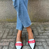 Desiree | Two-Tone Pointed Slippers