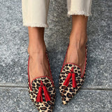 Daphne | Pointed Loafer With Red Tassels