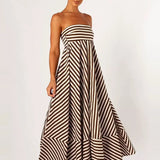 Damaris - Comfortable Stylish Ruched Maxi Dress