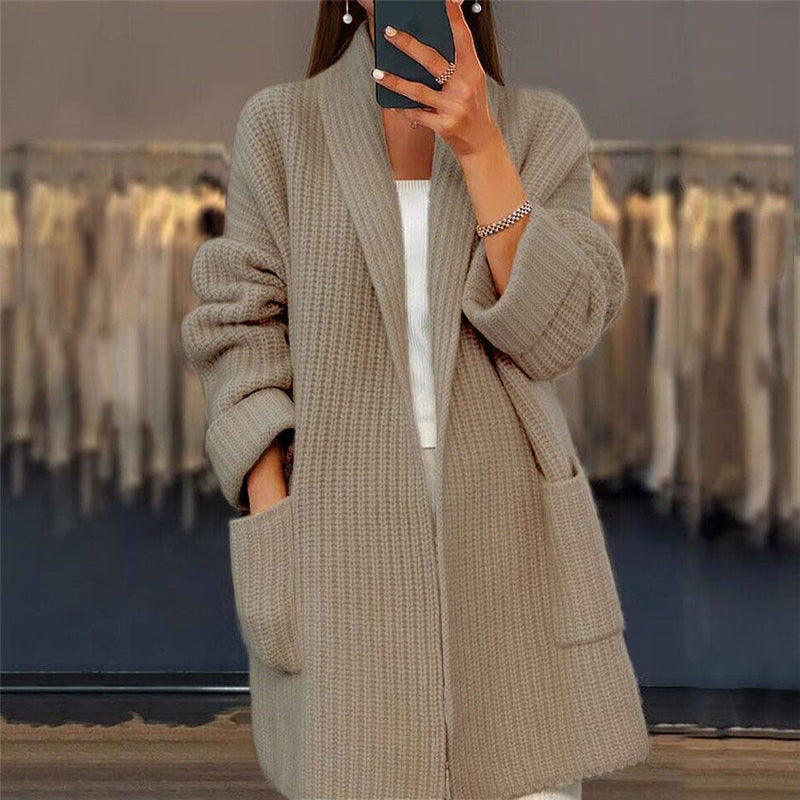 Kiandra | Knitted Wool Cardigan with Pockets