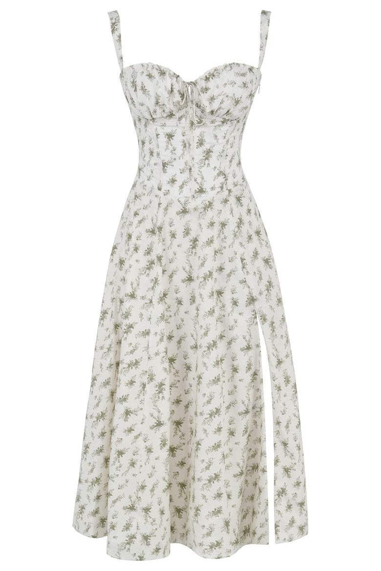 Oakley - Elegant French Style Belted Strap Dress