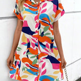 Millie - Effortlessly Chic Printed Shirt Dress