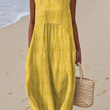 Soraya - Lightweight Sleeveless Cotton Dress with Pockets