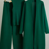 Camille | Modern Three-Piece Knit Set