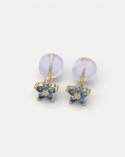 Delicate Floral Clip-On Earrings