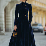 Natalia | A-Line Dress with Gold Accents