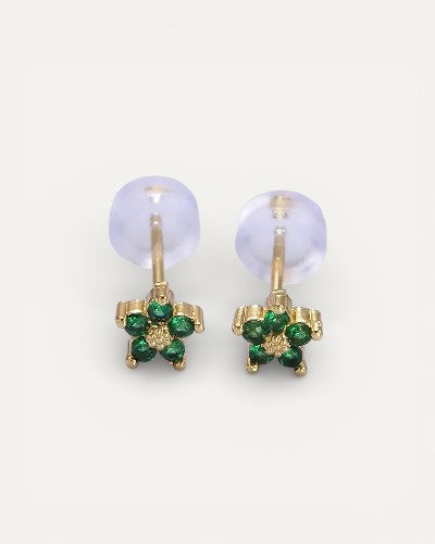 Delicate Floral Clip-On Earrings