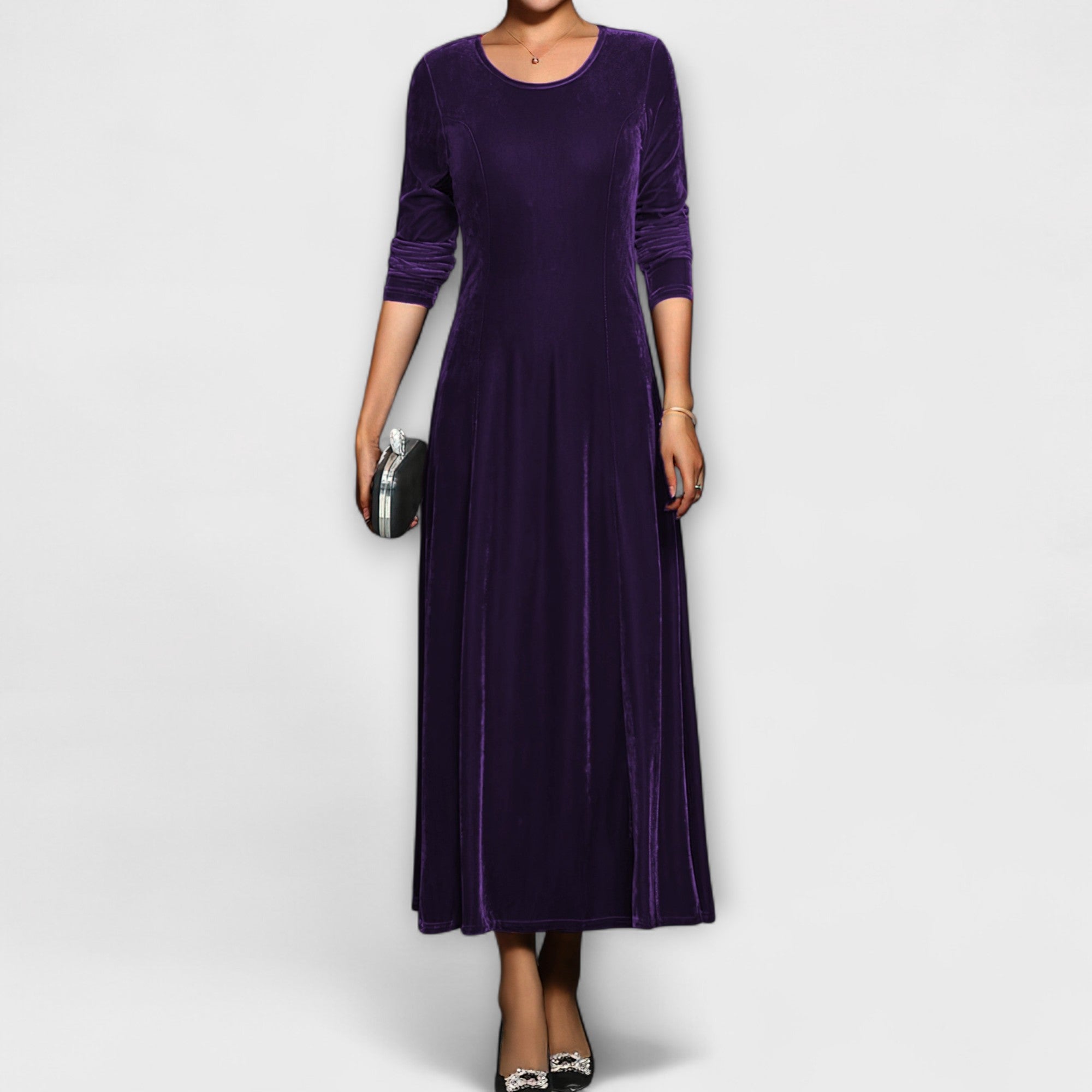 April - Soft Velvet Dress