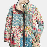 Oryndra | Charming Floral Quilted Jacket for Women