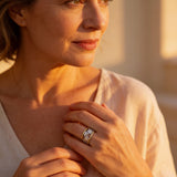 Gold and Silver Leaf Ring