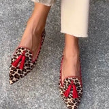 Daphne | Pointed Loafer With Red Tassels