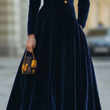 Natalia | A-Line Dress with Gold Accents