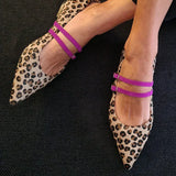Alice | Leopard-Print Strap Flats
