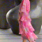 Nysa - Spring Floral Tiered Chiffon Dress