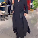 Evie - Retro Vibe Loose Fit Maxi Dress
