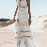 Emerson - Vintage Tassel Drawstring Boho Dress