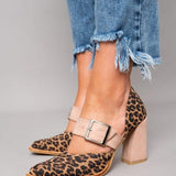 Lydia | Leopard Suede Heels