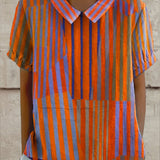Nina | Geometric Stripe Shirt