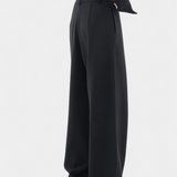 Oaklyn Pantalones Rectos con Drapado Moderno