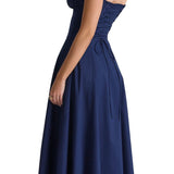 Oakley - Elegant French Style Belted Strap Dress