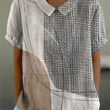 Lana | Abstract Dots and Lines Shirt