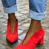 Francesca | Elegant Block Heel Pumps