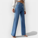 High-Rise Wide-Leg Denim