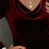 Aubrey | Shimmering Finish Straight-Cut Dress