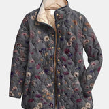 Salira | Vintage Floral Print Quilted Jacket