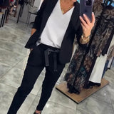 Oriane | Chic Two-Piece Blazer & Jogger Set