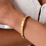 Gold Crystal Bangle