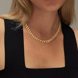 Gold Thick Link Cuban Necklace