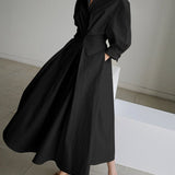 Brynn - Chic Polo Collar A-Line Swing Dress